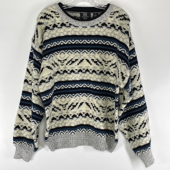 Vintage Expressions Crewneck Sweater 80s Size Large - Picture 1 of 5